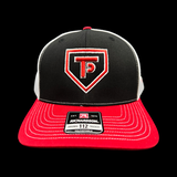 Thomas Powell *T-POW* Red Black White Richardson Trucker Hat