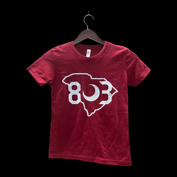 Youth 803 Premium State Tee Garnet Red