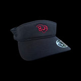 803 Flexfit Black Garnet Adjustable Visor