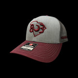 Richardson Carolina Garnet Grey Steel Trucker hat