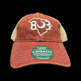 803 Legacy Old Favorite Cardinal Low Profile Trucker