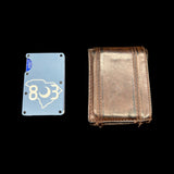 803 America Laser Etched Navy Aluminum Wallet