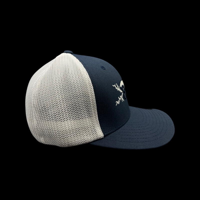 803 Flexfit Lake Murray Life Fitted Navy White Trucker