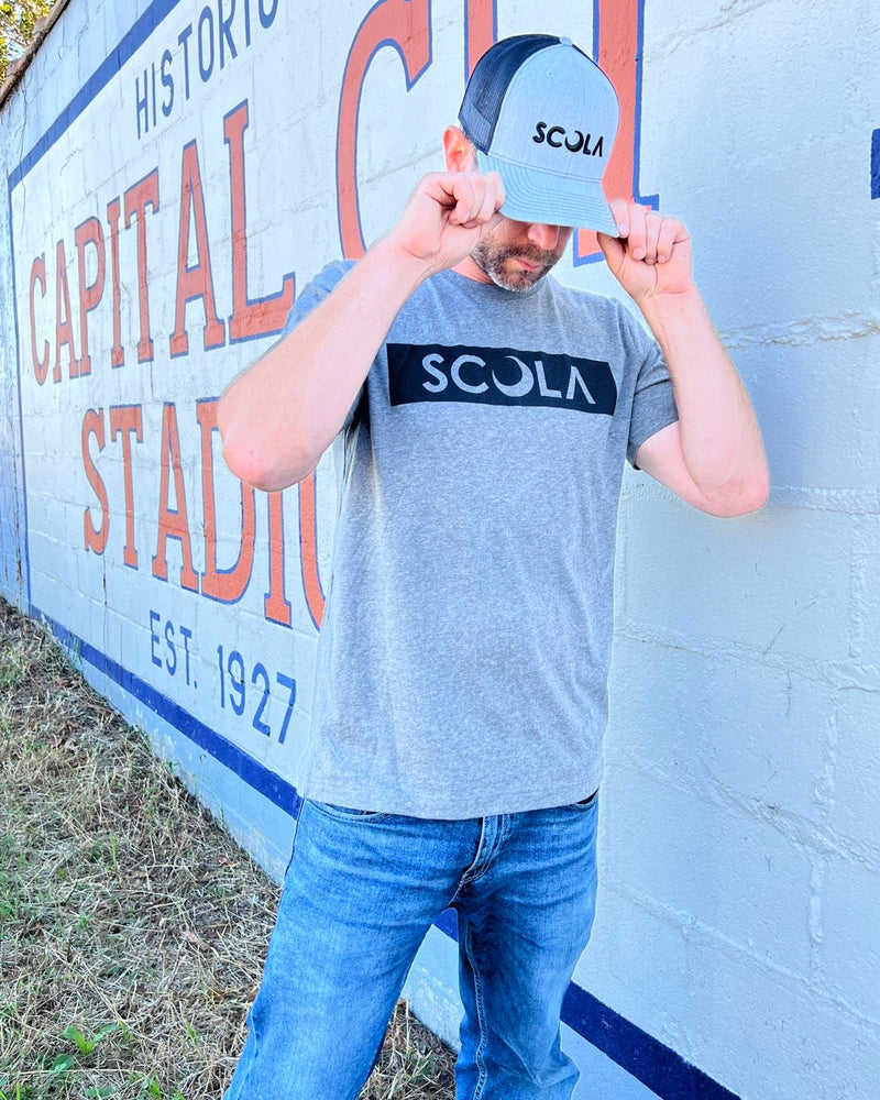 SCOLA Deep Grey Heather Unisex Premium Tee