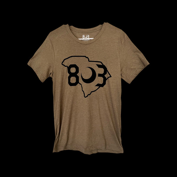 803 Unisex Heather Olive Premium Tee