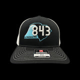 843 Lowcountry Richardson Black/White Trucker