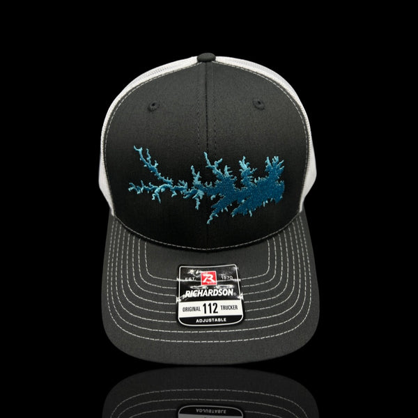 Richardson Lake Murray Charcoal White Trucker