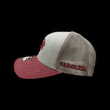 Richardson Carolina Garnet Grey Steel Trucker hat