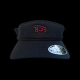 803 Flexfit Black Garnet Adjustable Visor