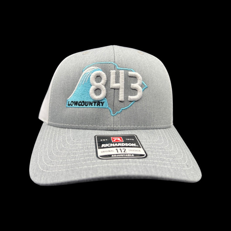 843 Lowcountry Richardson Heather Grey-White Trucker