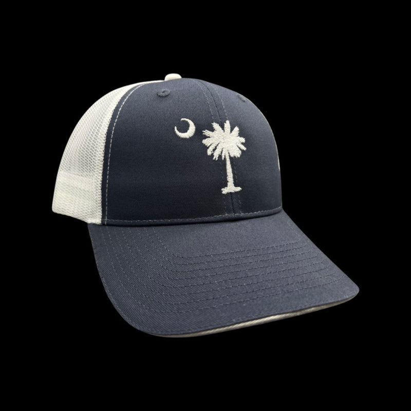 1776 Palmetto Moon Navy White Trucker Hat