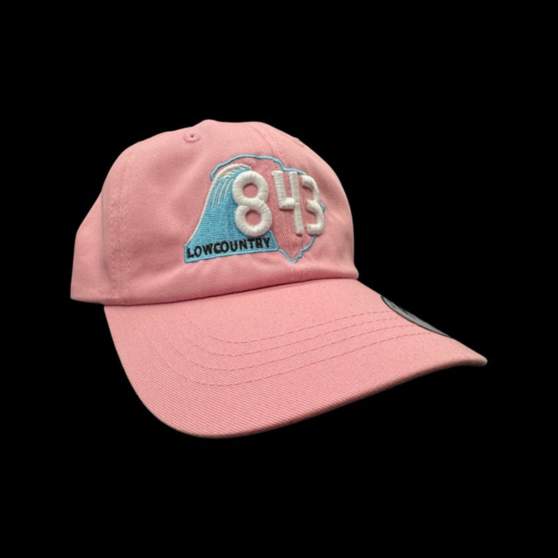 843 Lowcountry Yupoong Pink Adjustable Cleanup Hat