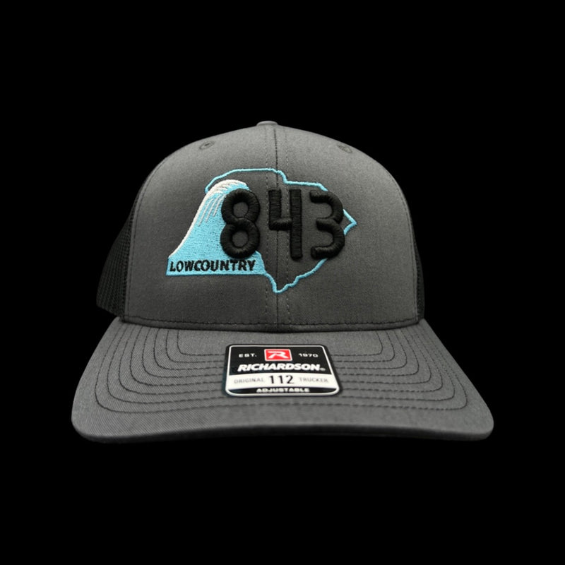 843 Lowcountry Richardson Charcoal-Black Trucker