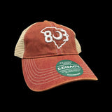 803 Legacy Old Favorite Cardinal Low Profile Trucker