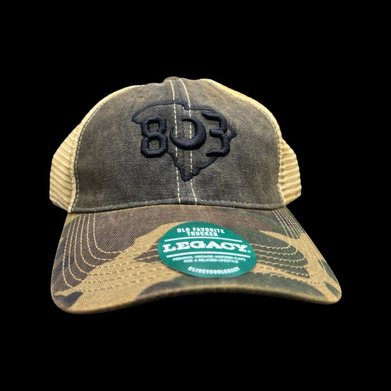 803 Legacy Old Favorite Army Camo Low Profile Trucker