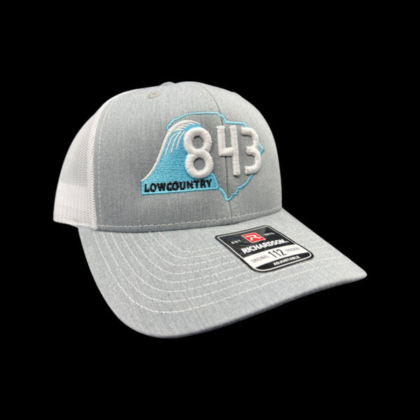 843 Lowcountry Richardson Heather Grey-White Trucker