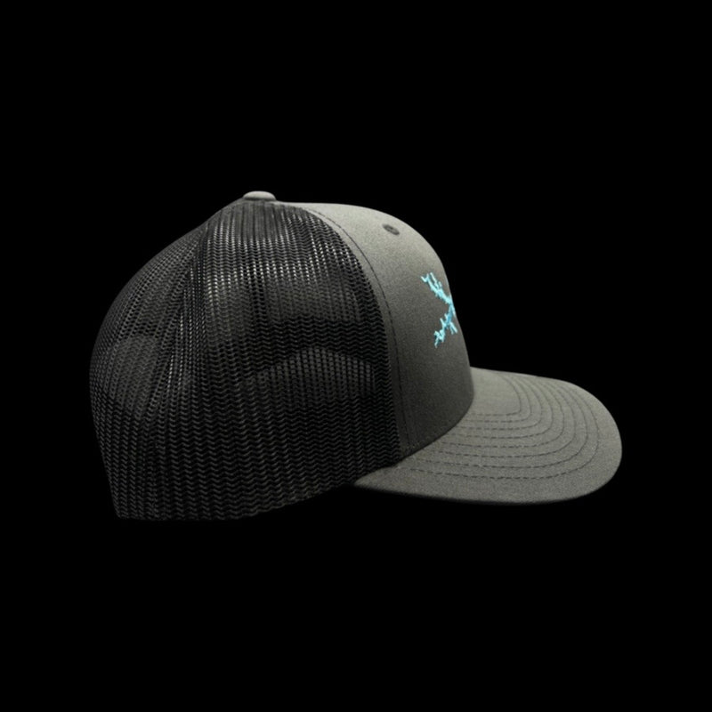 Yupoong Lake Murray Charcoal Black Trucker Hat