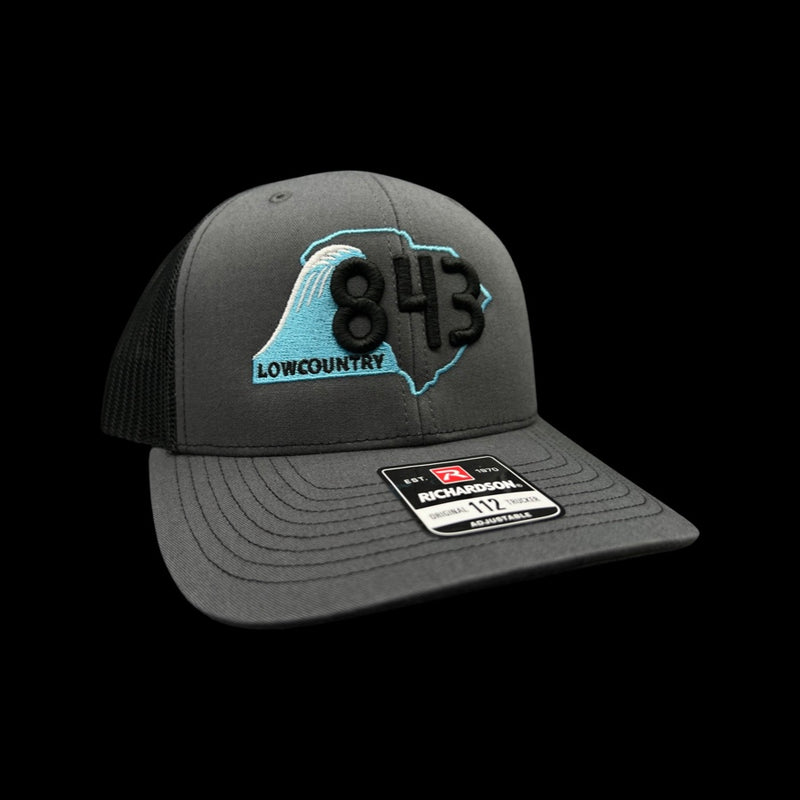 843 Lowcountry Richardson Charcoal-Black Trucker