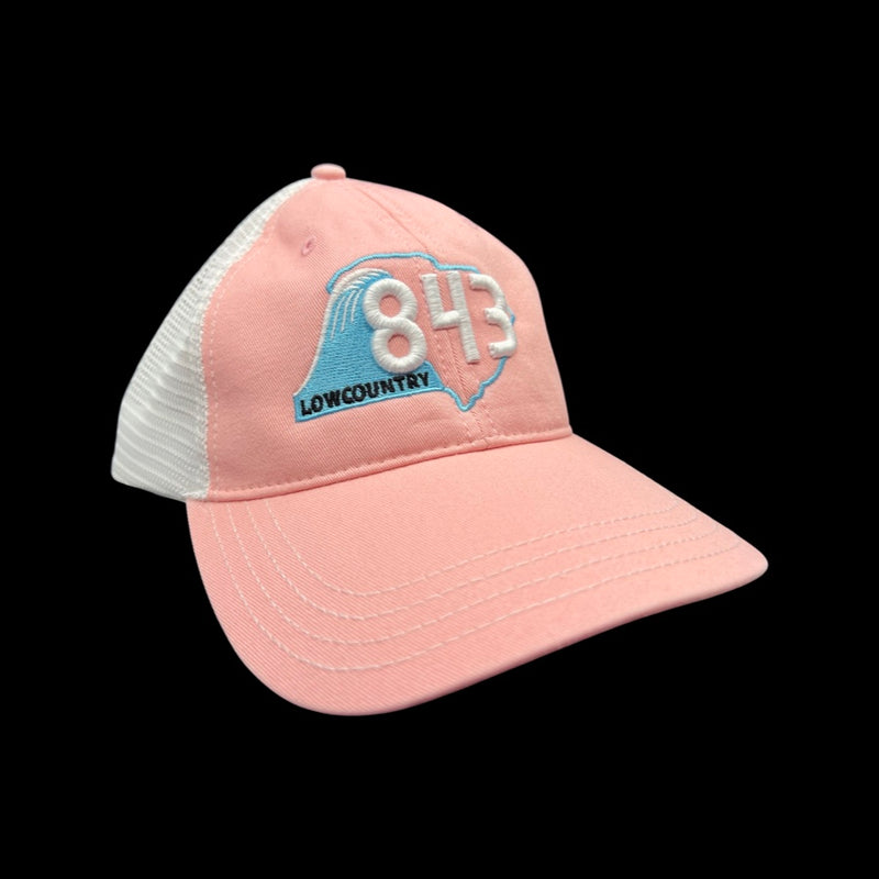 843 Low Country Richardson Pink White Cleanup Hat