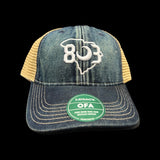 803 Legacy Old Favorite Navy Denim Low Profile Trucker