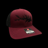 Richardson Lake Murray Garnet Black Trucker