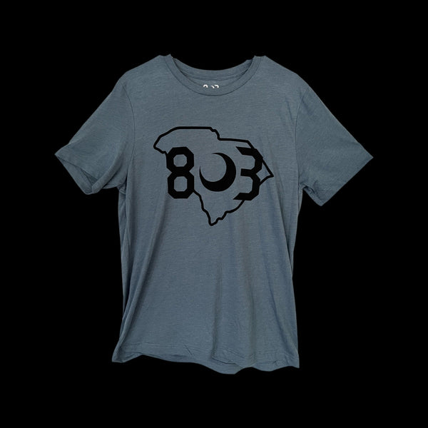 803 Unisex Heather Slate Blue Premium Tee