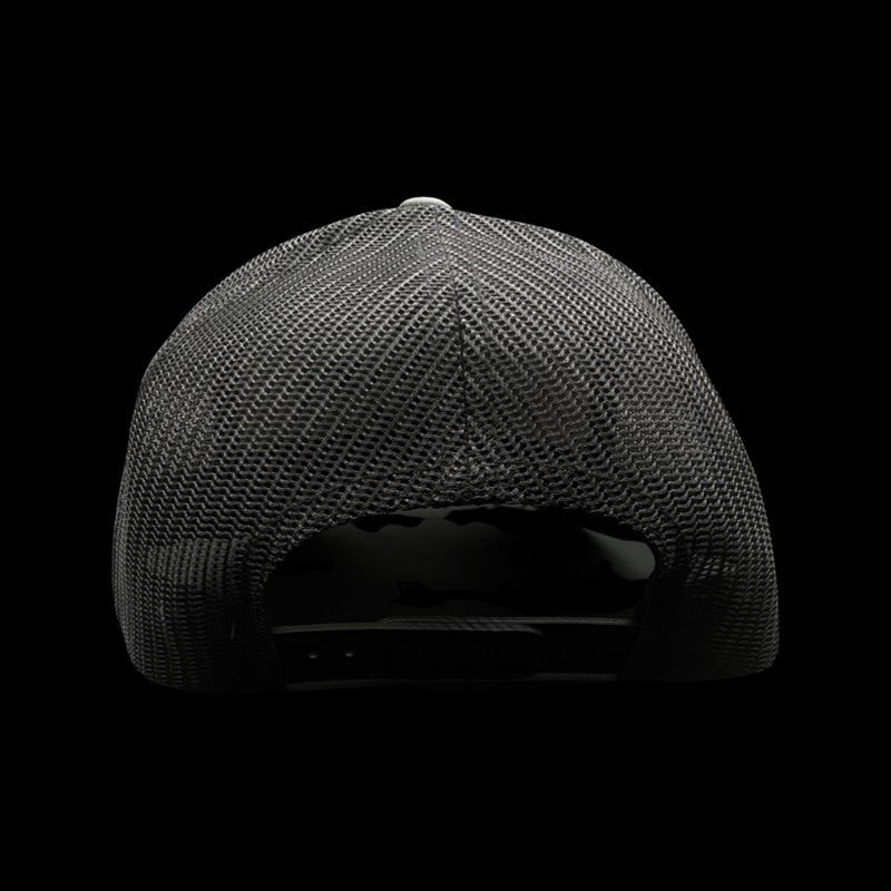 Yupoong Lake Murray Charcoal Black Trucker Hat