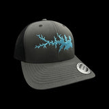 Yupoong Lake Murray Charcoal Black Trucker Hat