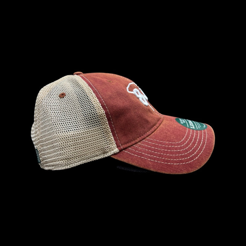 803 Legacy Old Favorite Cardinal Low Profile Trucker