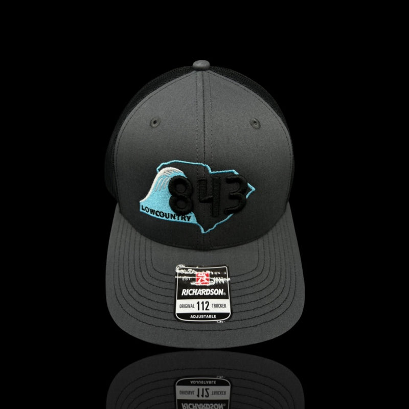 843 Lowcountry Richardson Charcoal-Black Trucker