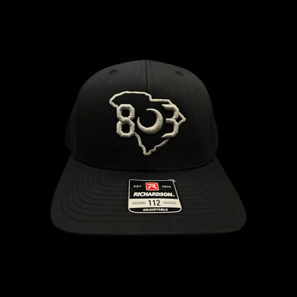 803 Richardson Black Gunmetal Trucker