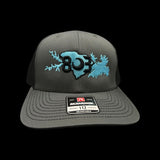 803 Richardson Lake Murray Life Charcoal Black Trucker Hat