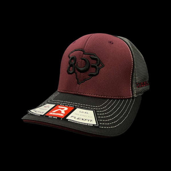 Richardson 803 Carolina Garnet Steel 2nd Gen Fitted Sportmesh Hat