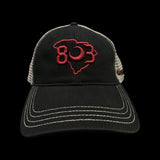 803 Richardson Carolina Garnet Black Steel Cleanup Hat