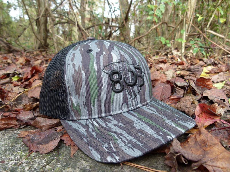 803 Richardson Realtree Original Black Trucker Hat