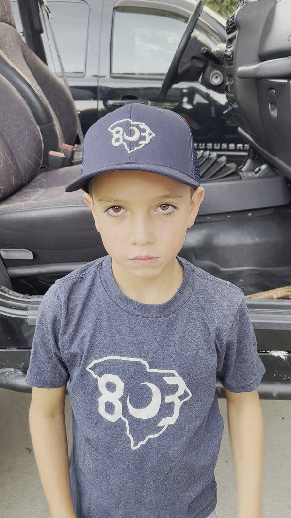 803 Richardson 112 Navy Youth Trucker Hat