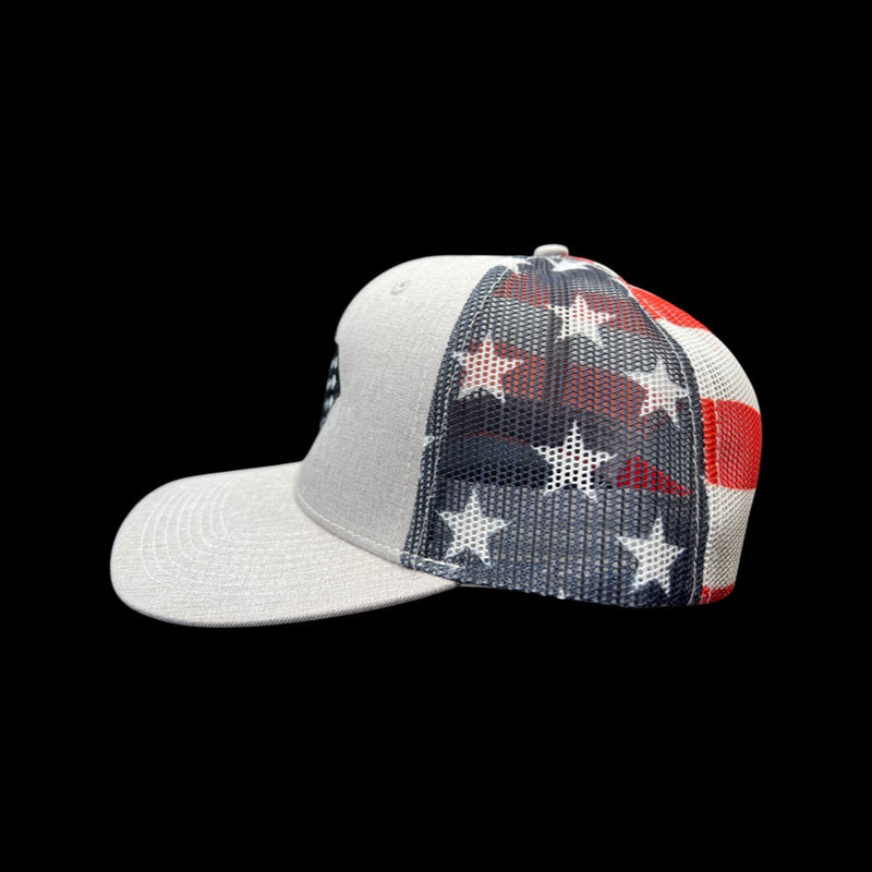 SC Racing DNA Stars & Stripes Heather Grey Trucker