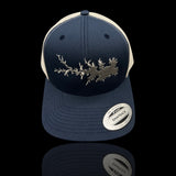 Yupoong 1776 Lake Murray SC Navy Silver Trucker Hat