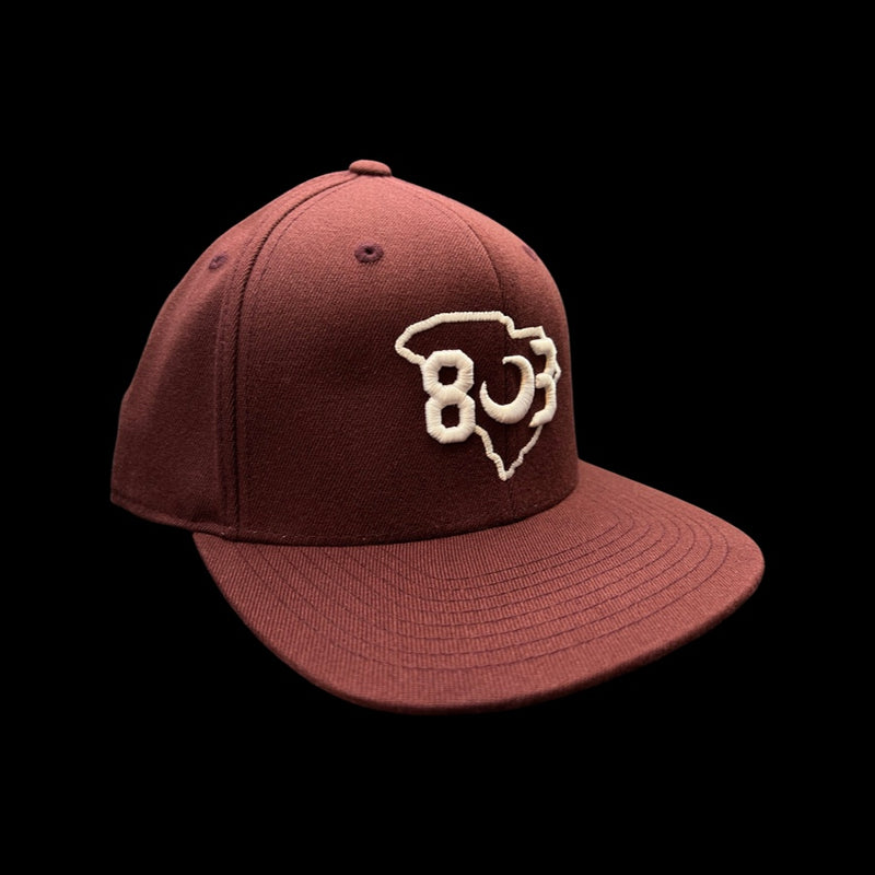 803 Flexfit Flatbill Garnet Hat