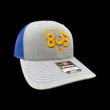 803 Richardson Lexington Wildcats Grey Blue Special Edition Trucker