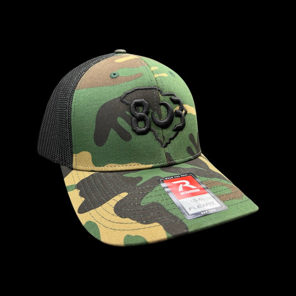 803 Richardson Flexfit Camo Fitted hat