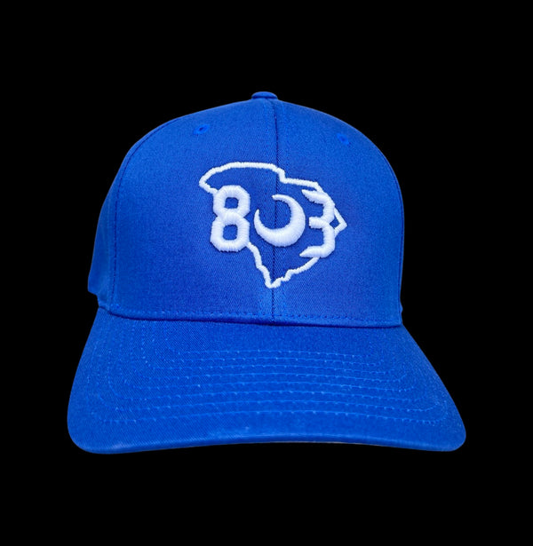 803 Flexfit Royal Blue Fitted Cotton hat