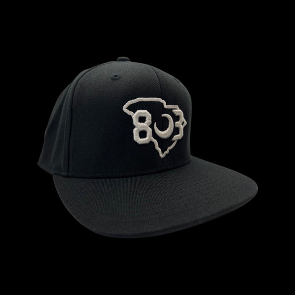 803 Flexfit Flatbill Black Hat