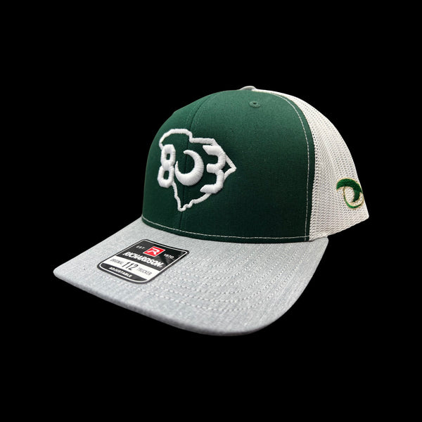 803 River Bluff Special Edition Grey White Green Trucker