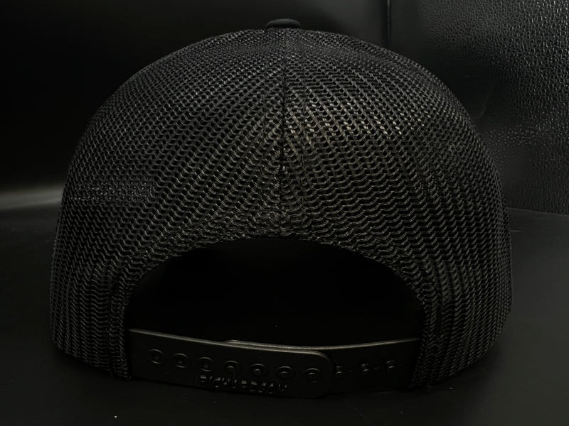 803 Richardson 115 Low Profile Black Trucker - Silver