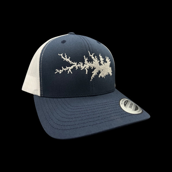 Yupoong 1776 Lake Murray Navy White Trucker Hat