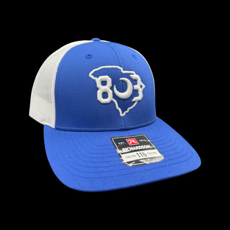 803 Richardson 115 Low Profile Royal Blue Trucker