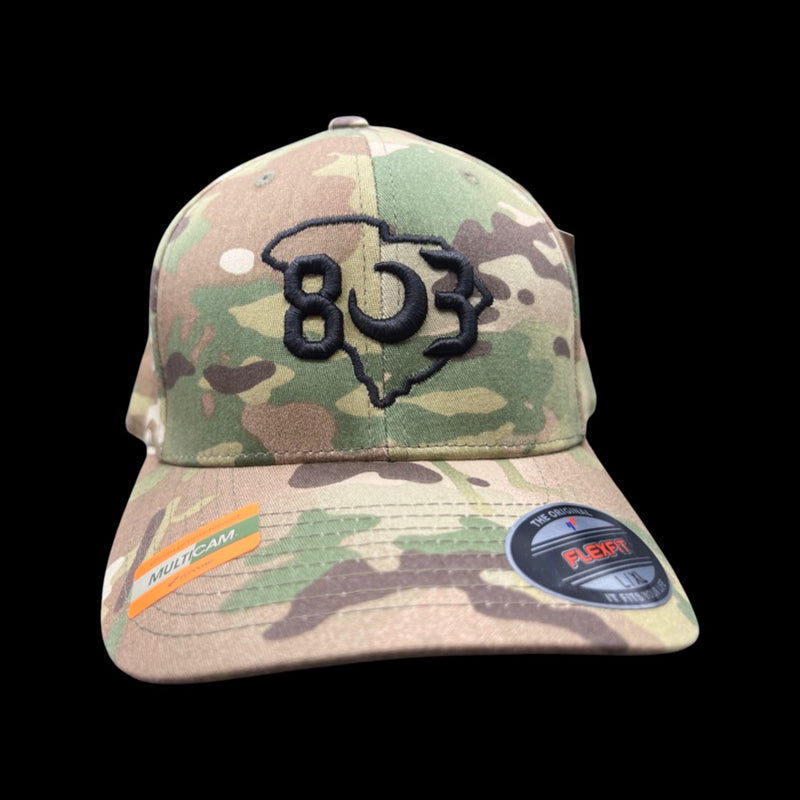 803 Flexfit Multicam fitted cotton hat