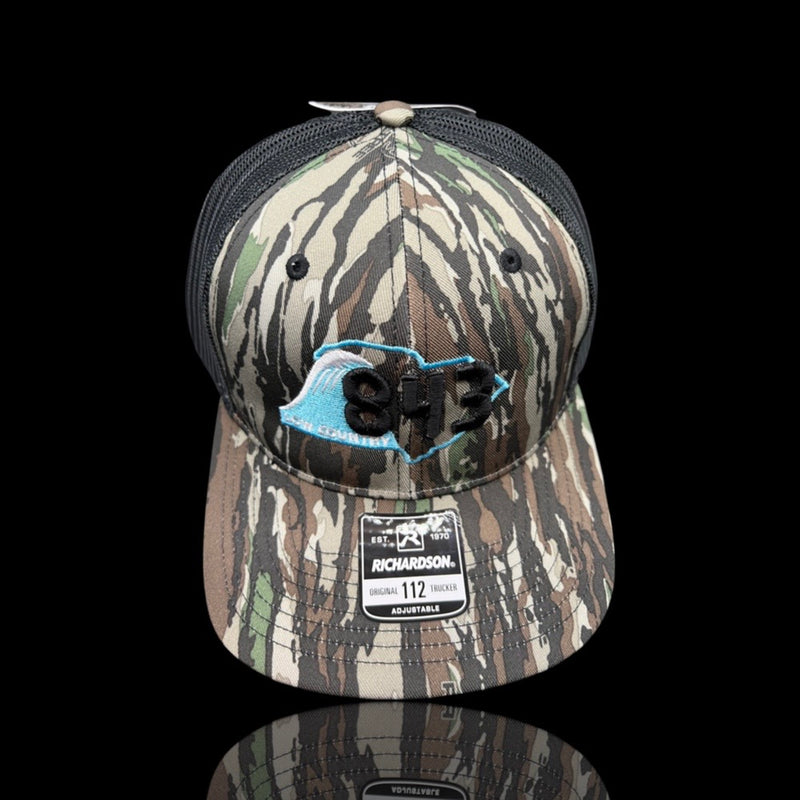 843 Lowcountry Richardson Realtree Original Black Trucker