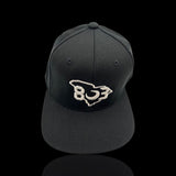 803 Flexfit Flatbill Black Hat